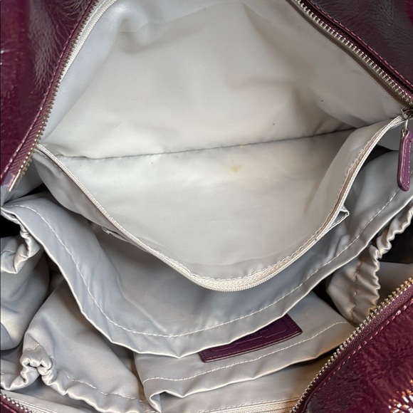 Coach Deep Purple Glossy Diaper bag - Picture 13 of 15